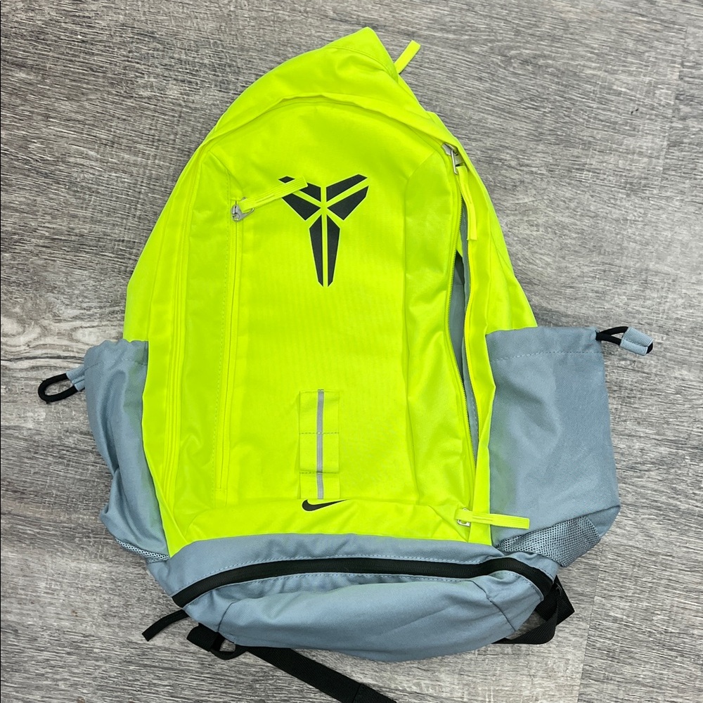 Nike Kobe Bryant basketball sports Neon Yellow and Gray Men's Backpack
